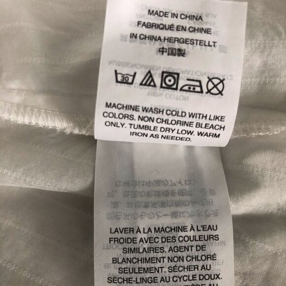 Madewell Fable Embroidered Floral Short Sleeve Smock Top White - Picture 7 of 9